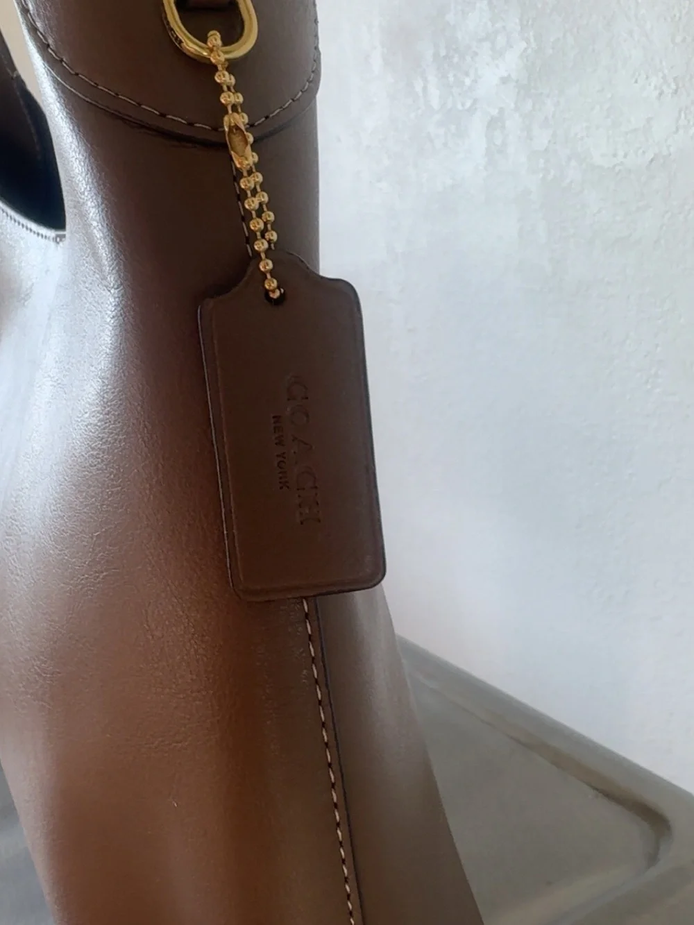 Coach Brown Leather Brooklyn 28 Shoulder Bag